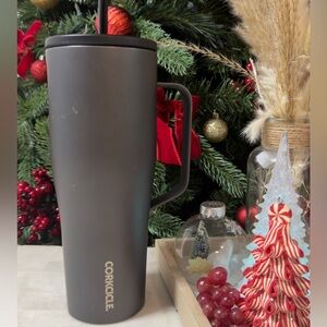 Corkcicle Black Tumbler with Handle